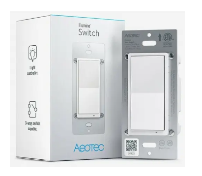 Aeotec ZWA038 Illumino ZWave 700 On Off Wall Switch