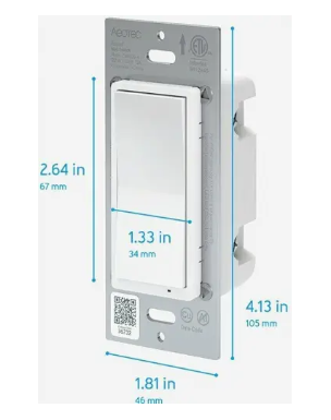 Aeotec ZWA038 Illumino ZWave 700 On Off Wall Switch