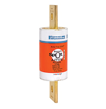 Mersen AJT175 Amp-Trap® 2000 North American Power Fuse Time-Delay Class J 175 A, 600 VAC