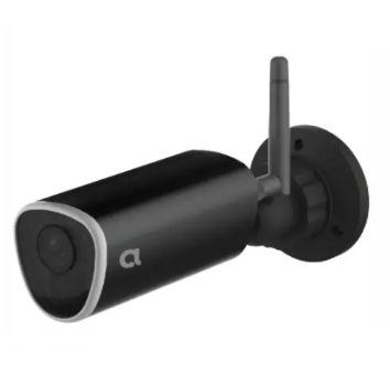 Alula CAM-OD-JS1-AI Outdoor WiFi Bullet Camera Gen 2 With AI, Black