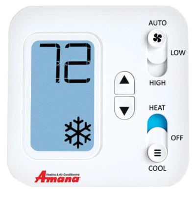 Amana PHWT-A150H PTAC Wired Digital/Manual Thermostat