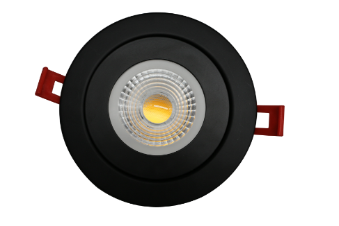 4" LED Floating Gimbal, 9W, Pre-select 5 CCT, 800L, Dimmable 10-100%, 120V, Round, Black