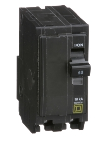 Square D QO250CP 50 Amp Circuit Breaker Plug-In, 50 Amp, 2 Pole, 240 Volt