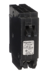 HomeLine CHOMT1515 Tandem Circuit Breaker Plug-In, 15 Amp, 1 Pole, 120 Volt