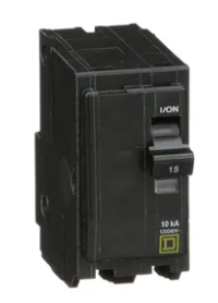 Square D QO215CP 15 Amp Circuit Breaker Plug-In, 15 Amp, 2 Pole, 240 Volt