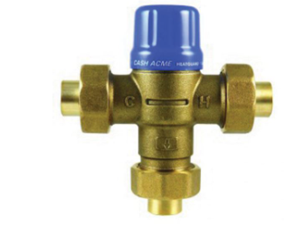 Cash Acme 24502 3/4 in. Sweat Lead-Free Bronze Thermostatic Mixing Valve