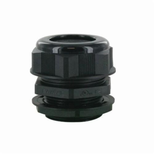 Techspan RDC16NR Dome Connector With O-Ring, Locknut, 1/2 in NPT Thread, 0.27 to 0.47 in Cable, 0.512 in L Thread, Nylon