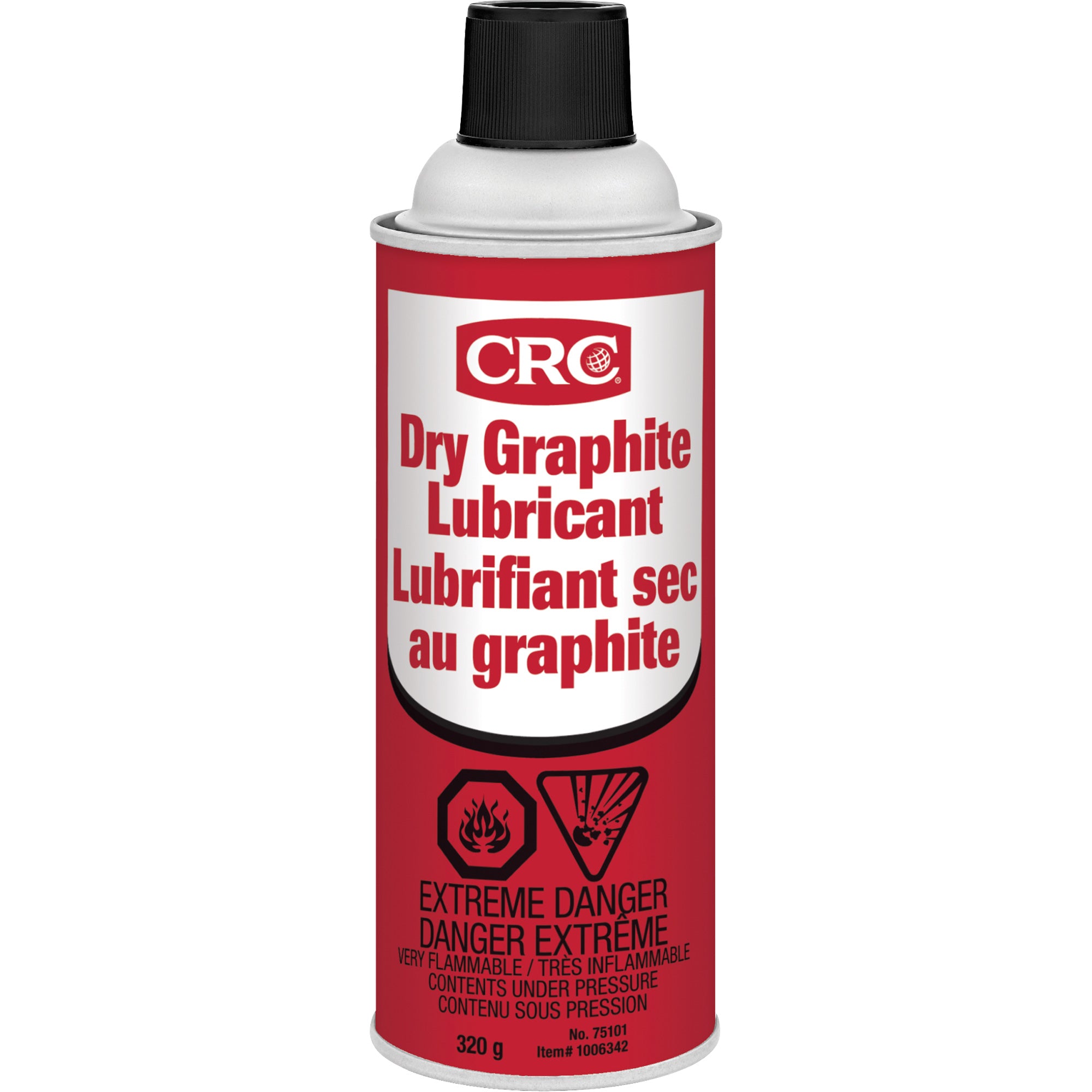 CRC Canada 75101 Dry Graphite Lubricant, Aerosol Can (Minimum Order: 8)