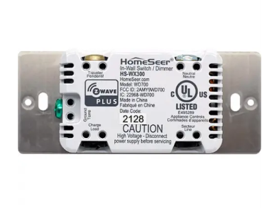 Homeseer HS-WX300 R2 ZWave Smart Dimmer & Switch