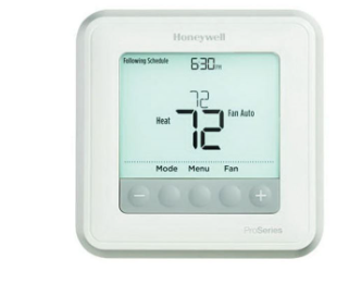 Honeywell Home TH6220U2000/U T6 Pro 2H/1C or 2H/2C Stage Programmable Thermostat, 20-30 VAC