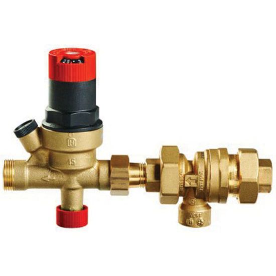 Honeywell Home FM911/U 1/2 in. Sweat x FNPT Brass Backflow Preventer & Boiler Fill Valve Assembly