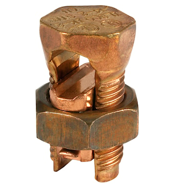 Ilsco IK-1/0 ClearChoice Split Bolt Connector IK:CU SPLIT BOLT 1/0 AWG Stranded, 4 AWG Solid Solid Copper, Compact Copper, Compressed Copper, Concentric Copper