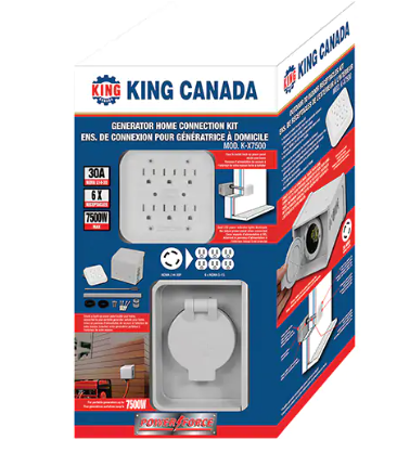 King Canada K-X7500 Generator Home Connection Kit