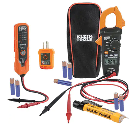 Klein Tools CL120VP Clamp Meter Electrical Test Kit