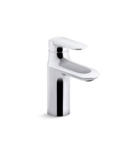 Kohler 98827-4-CP Kumin Single Handle Lever Bathroom Sink Faucet, Polished Chrome