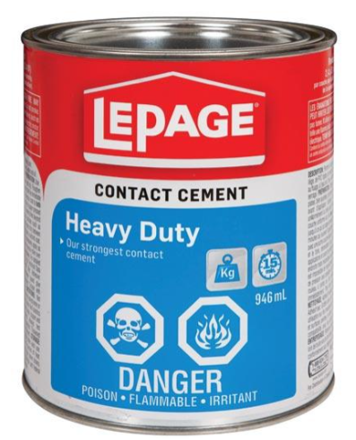 Lepage 1504619 Heavy-Duty Contact Cement, Can, 946 ml