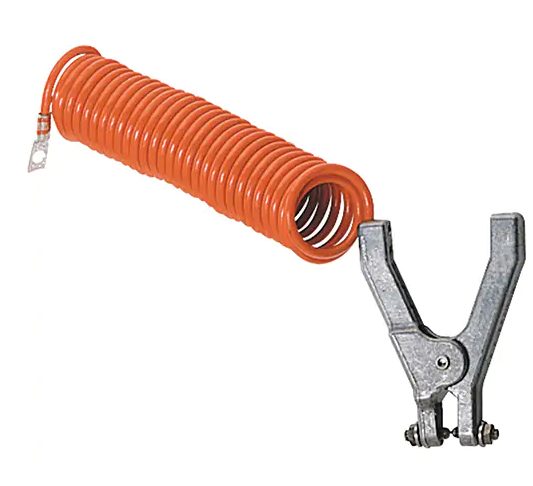 Lind Equipment RAC10+10 Coiled Grounding Clamps, 240" Long