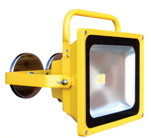 Lind Equipment Rechargeable And Portable Floodlights, LED, 30 W, 3000 Lumens, Aluminum Housing