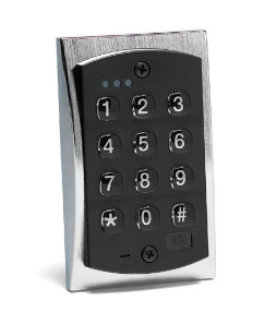 Linear 2000E Door Access Control Keypad, Indoor/Outdoor, Programmable, Flush Mount, Backlit Access