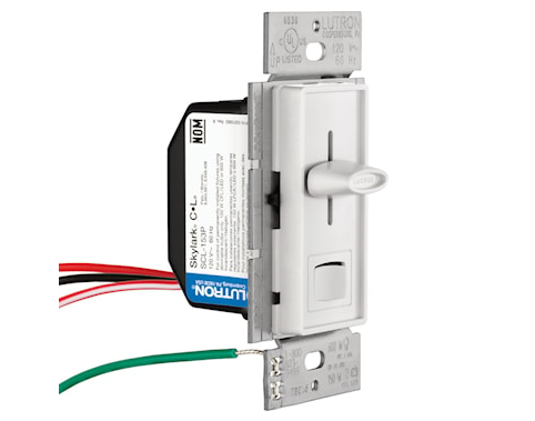 Lutron SCL-153P-WH Skylark Dimmer Switch 120 VAC, 150 W LED/CFL Or 600W Incandescent/Halogen White/Enamel Painted, Gloss