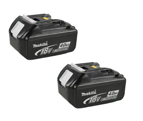 Makita 196406-9 Battery, Lithium-Ion, 18 V, 4 A (2 Pack)