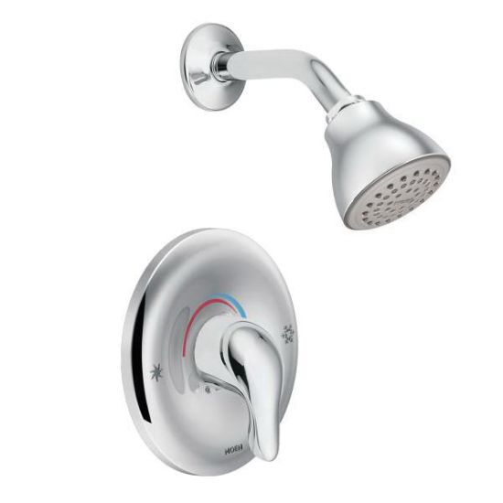 Moen TL182 Chauteau Posi-Temp Single Handle Lever Wall Mount Pressure Balancing Shower Only, Polished Chrome