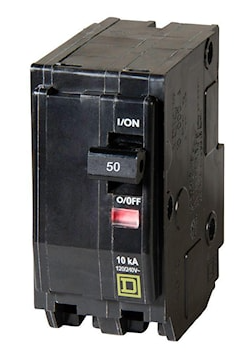 Internal QO250 QO Miniature Circuit Breaker Standard 50 A, 2 P, Box Lug