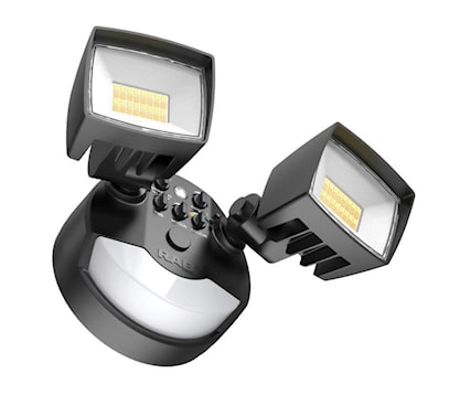 RAB DESIGN 087777 Flood Light LED NS2H-LED25A17: 25A17W 120V Variable Temp Matte Black Finish MS180S Motion Sensor With Photocell