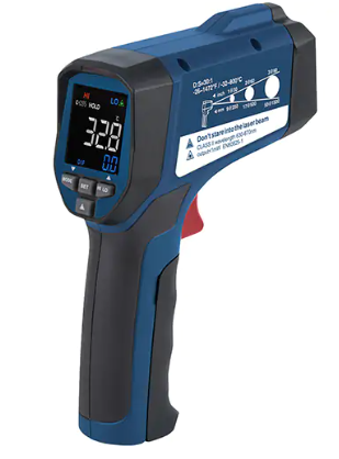 Reed Instruments R2320 Professional Infrared Thermometer, -26 - 1472° F ( -32 - 800° C ), 30:1, Adjustable Emmissivity