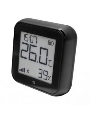 Shelly SHELLY-HT-GEN3-BL H&T Gen3 Humidity & Temperature WiFi Smart Sensor, e-ink Display, Black