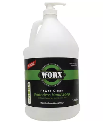 Worx 36-0401 Power Clean Waterless Hand Soap, Liquid, 3.78 L, Unscented