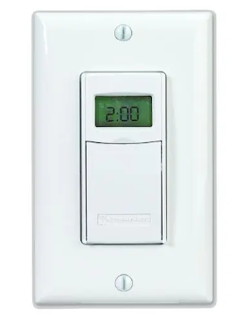Intermatic ST01 In-Wall 7 Day Heavy-Duty Timer With DST & Dawn/Dusk White