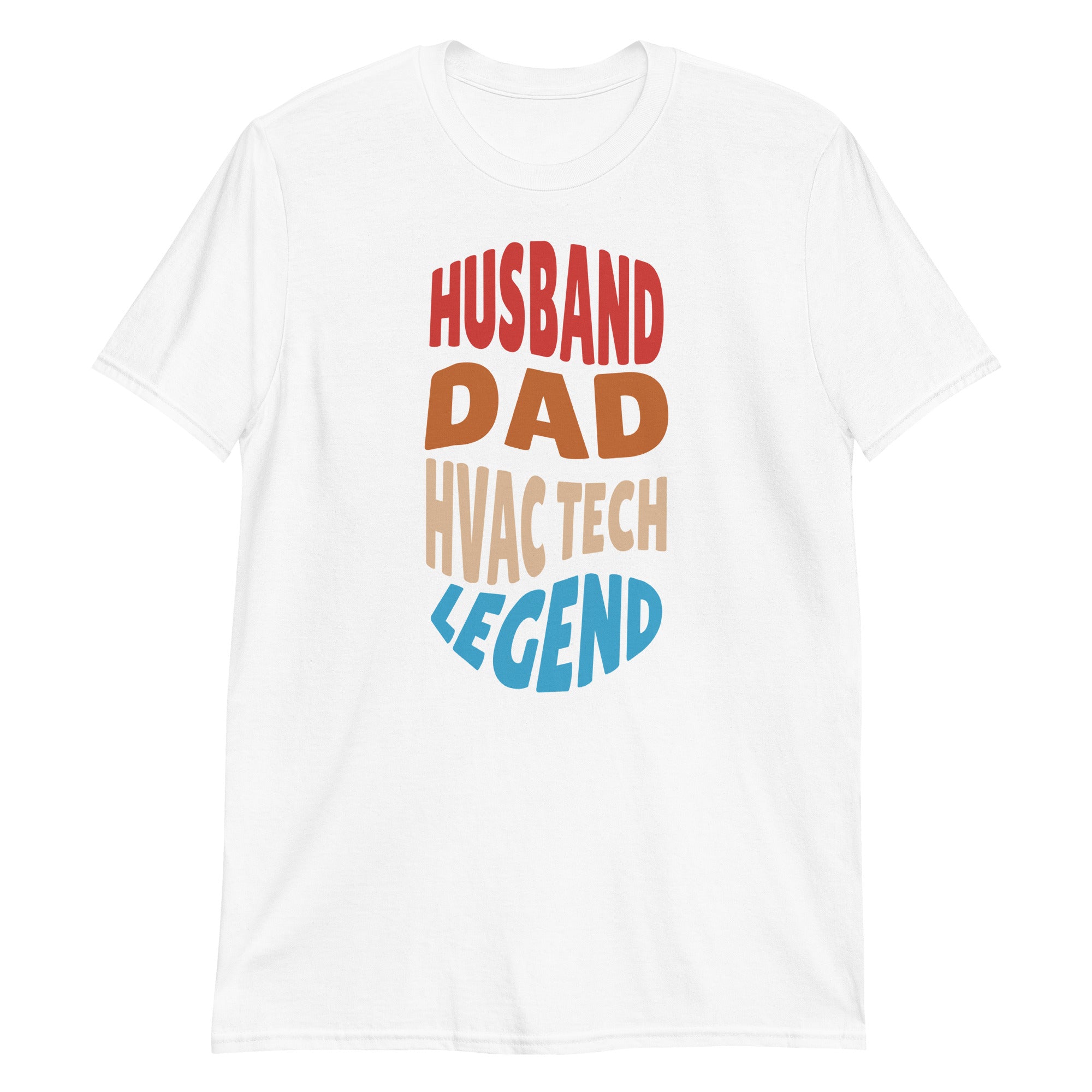 Husband Dad HVAC Tech Legend Short-Sleeve Unisex T-Shirt