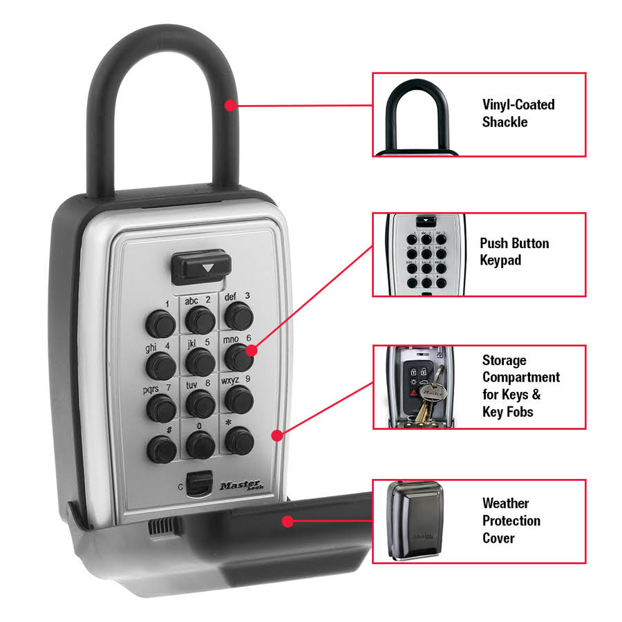 Master Lock Push Button Portable Key Safe