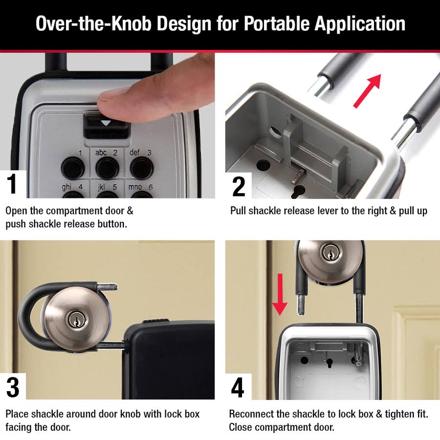 Key Master Button Master Lock Push Button Portable Key Safe – Oudella