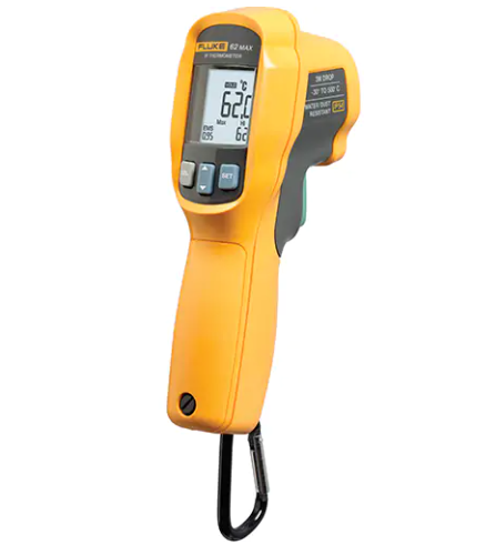 Fluke 62 Max Infrared Thermometers, -22° - 932° F ( -30° - 500° C ), 10:1, Adjustable Emmissivity