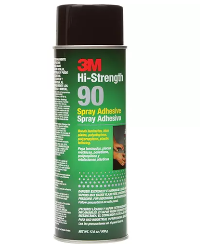 3M 90 High Strength Adhesive, Clear, Aerosol Can (Minimum Order: 4)