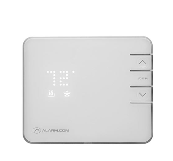 Alarm.com ADC-T2000 Smart Thermostat, 3-Stage Heat, 2-Stage Cooling, AA Battery