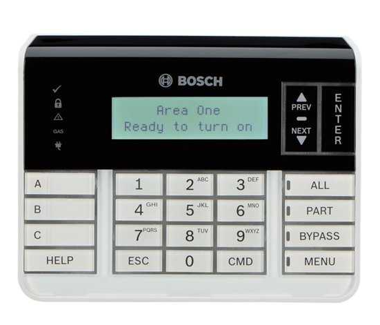 Bosch B920 Two-Line Alpha Numeric Intrusion LCD Keypad SD12 Bus Compatible