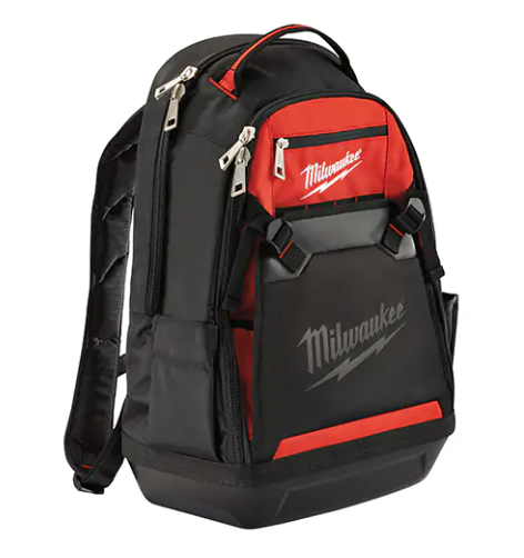 Milwaukee 48-22-8200 Jobsite Backpack, 20" L x 16" W, Black, Ballistic