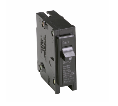 Eaton BR115 Molded Case Circuit Breaker Type BR 15 A, 1 P, Plug-In