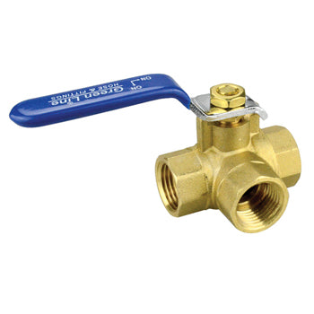 1/2" Two Position Brass Ball Valve