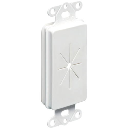 Arlington CED130 Cable Entry Device with Slotted Cover, Non-Metallic, White