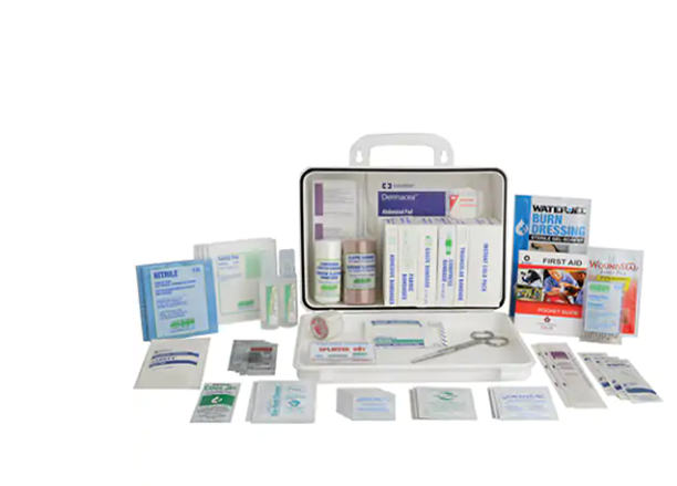 Contractors' First Aid Kit, Class 1 Medical Device, Plastic Box (Min Ord: 2)