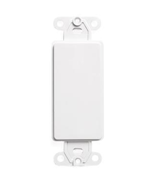 Leviton 80414-W Decora®, QuickPort Multimedia Blank Insert Plastic, White