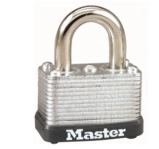 Economy Warded Padlock, Keyed Different, Laminated Steel, 1-1/2" Width (Min Ord: 20)