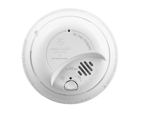 First Alert 1036168 Photoelectric Smoke Detector With Strobe Slim, Hardwired 0 - 120 VAC