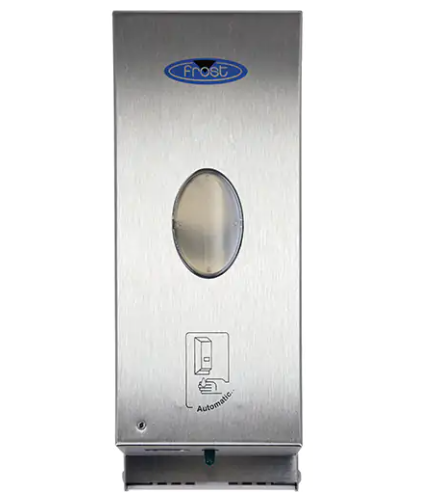 Frost Stainless Steel Soap & Sanitizer Dispenser, Touchless, 1000 ml Capacity, Bulk Format
