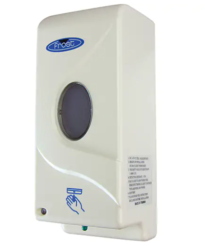 Frost Plastic Soap & Sanitizer Dispenser, Touchless, 1000 ml Capacity, Bulk Format