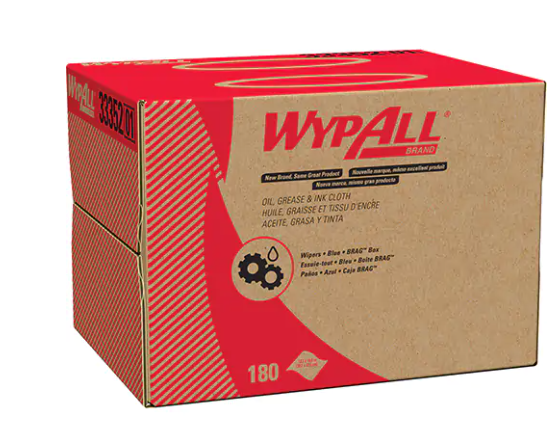 WypAll® Oil, Grease & Ink Cloth, Specialty, 16-4/5" L x 12" W (Min Ord: 2)